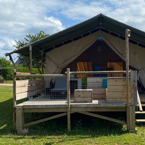 CANVAS AND WOOD TENT 6 people - SafariLodge Comfort