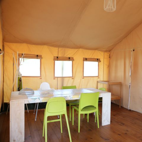 CANVAS AND WOOD TENT 6 people - SafariLodge Comfort