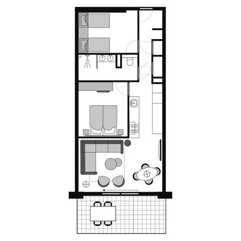 APARTMENT 4 people - 4C1