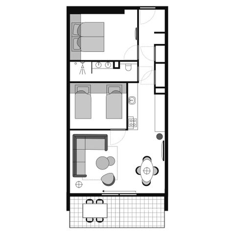 APARTMENT 4 people - 4C2