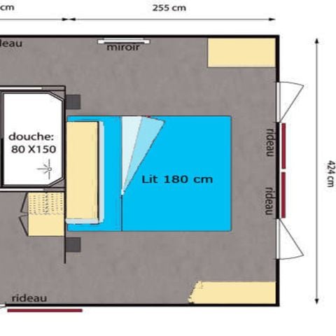 MOBILHOME 2 personnes - Classique 1 Chambre 2 Personnes