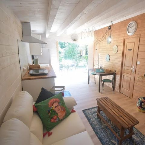 CHALET 3 personen -  32m² - 2 slaapkamers