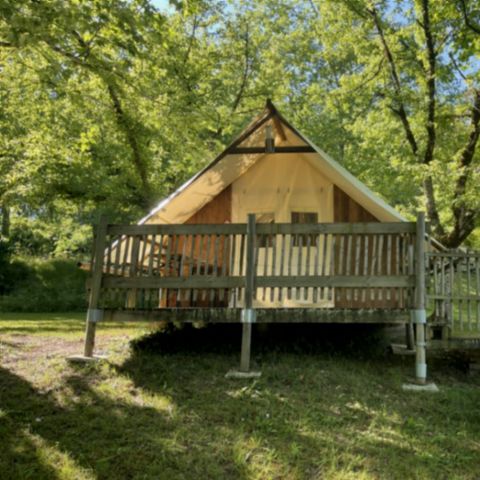 TENTE TOILE ET BOIS 6 personnes - Cabane Acacia