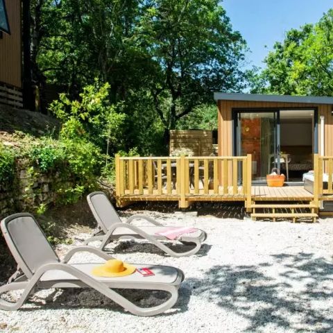 MOBILHOME 2 personnes - Cottage Evasion 2 Pièces Climatisé Spa Privatif