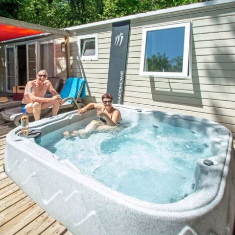 MOBILHOME 6 personnes - Cottage Romarin 4 Pièces 6 Personnes Climatisé Spa Privatif