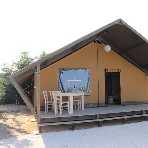 TENDA IN TELA E LEGNO 2 persone - Tenda Safari Glamping