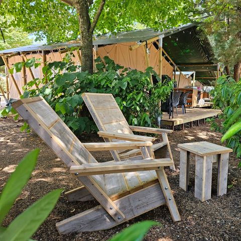 CANVAS AND WOOD TENT 6 people - Safari tent