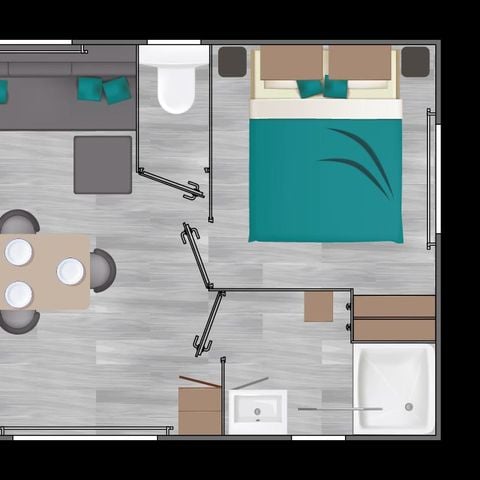 MOBILHOME 4 personas - Mobil home Confort 30m² - No mascotas