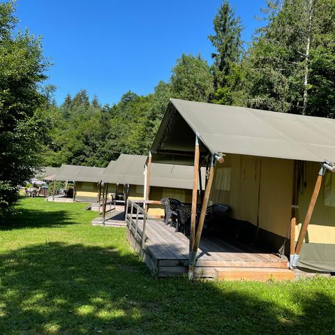 CANVAS AND WOOD TENT 6 people - Safari tent