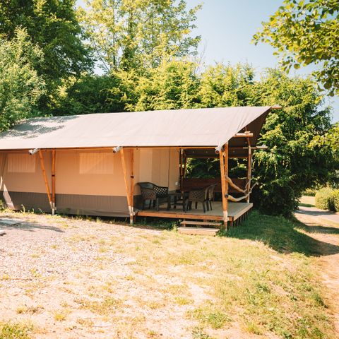 Safaritent 6 personen - met hottub