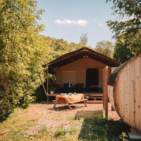 Safaritent 6 personen - met sauna