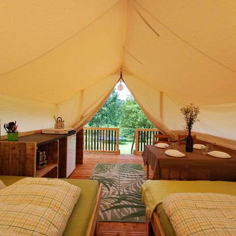 CANVAS AND WOOD TENT 4 people