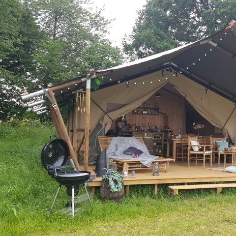 CANVAS AND WOOD TENT 5 people - Safari tent