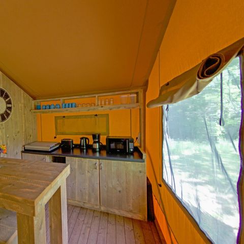 CANVAS AND WOOD TENT 8 people - Lodgetent Brive