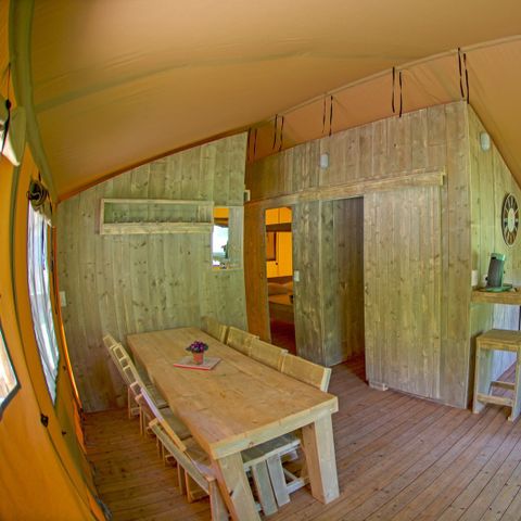 CANVAS AND WOOD TENT 8 people - Lodgetent Brive