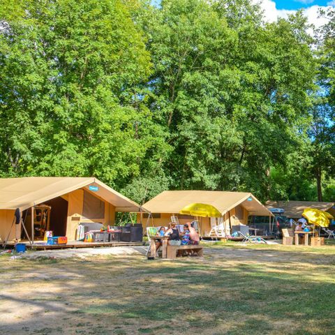 CANVAS AND WOOD TENT 8 people - Lodgetent St. Emilion Deluxe