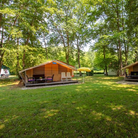 CANVAS AND WOOD TENT 8 people - Lodgetent St. Emilion Deluxe