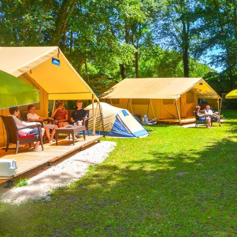 CANVAS AND WOOD TENT 8 people - Lodgetent St. Emilion Deluxe