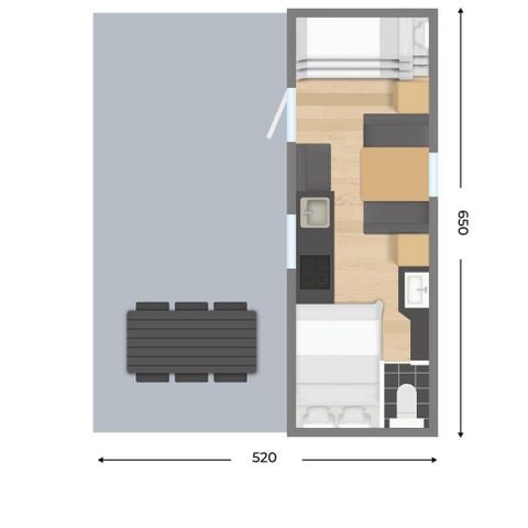 Stacaravan 5 personen - Toercaravan