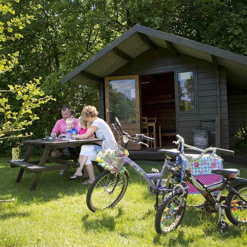 CANVAS AND WOOD TENT 4 people - Hiker's hut