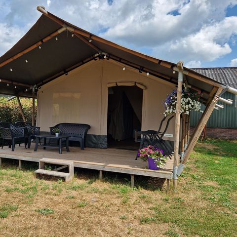 CANVAS AND WOOD TENT 6 people - Safari tent