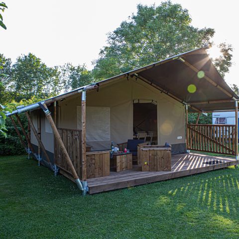 CANVAS AND WOOD TENT 6 people - Safari tent