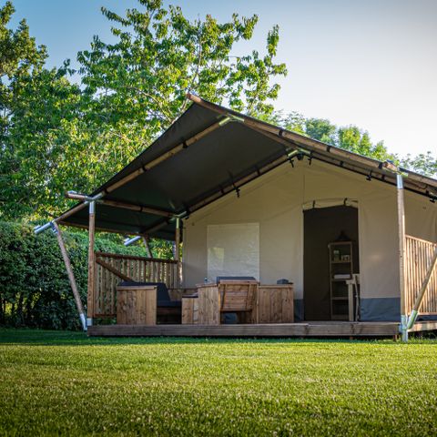 CANVAS AND WOOD TENT 6 people - Safari tent