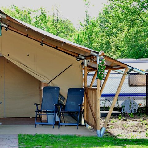 CANVAS AND WOOD TENT 6 people - including toilet