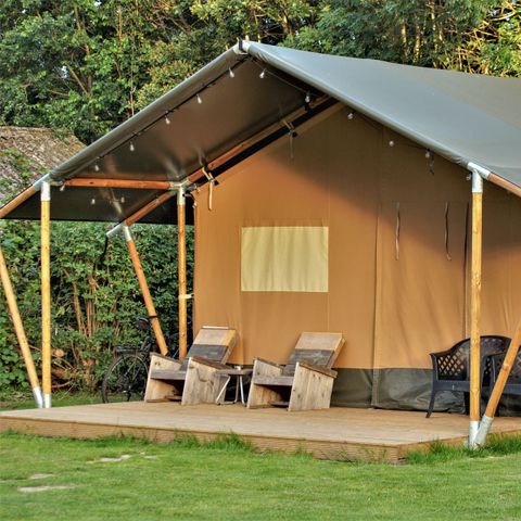 CANVAS AND WOOD TENT 4 people - Safari tent