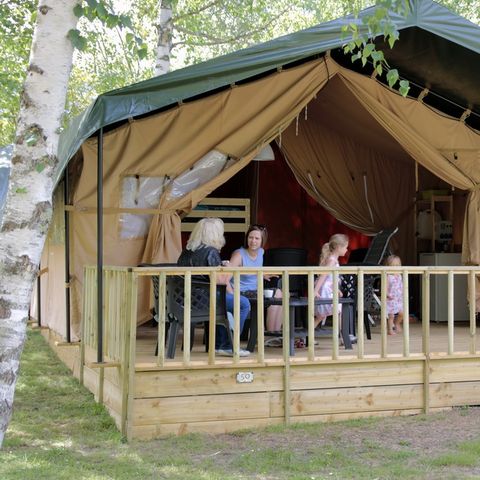 CANVAS AND WOOD TENT 6 people - Safari tent