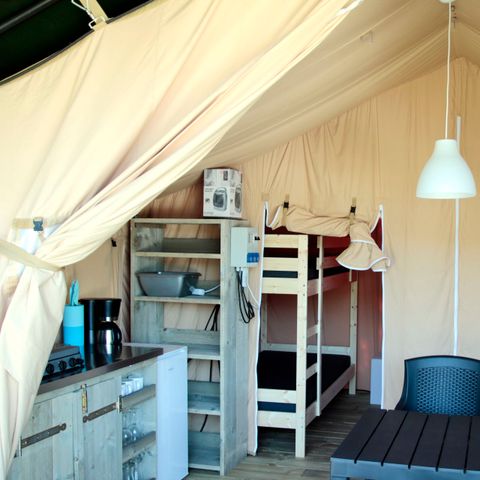 CANVAS AND WOOD TENT 6 people - Safari tent