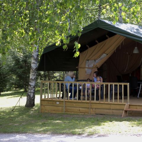 CANVAS AND WOOD TENT 6 people - Safari tent