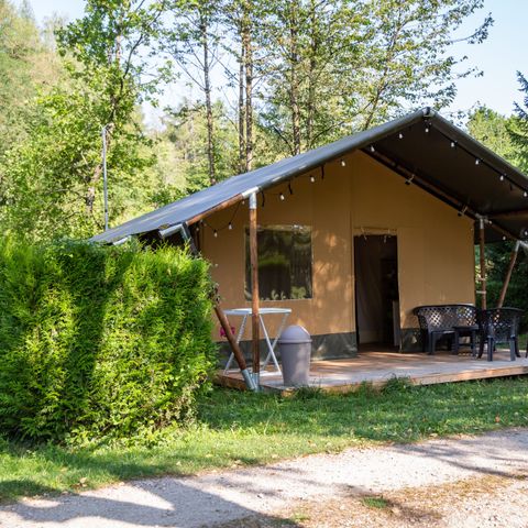 CANVAS AND WOOD TENT 6 people - Safari tent