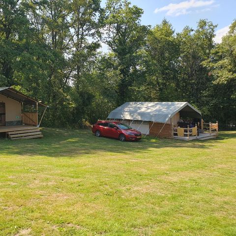 CANVAS AND WOOD TENT 5 people - Safari tent