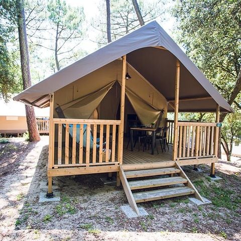 TENDA IN TELA E LEGNO 4 persone - Loggia