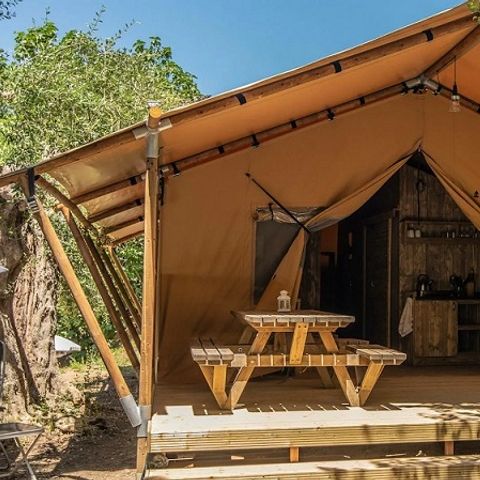 CANVAS AND WOOD TENT 4 people - Safari Tent