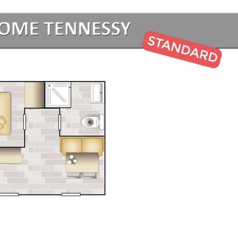 MOBILHOME 2 personnes - TENNESSY STANDARD