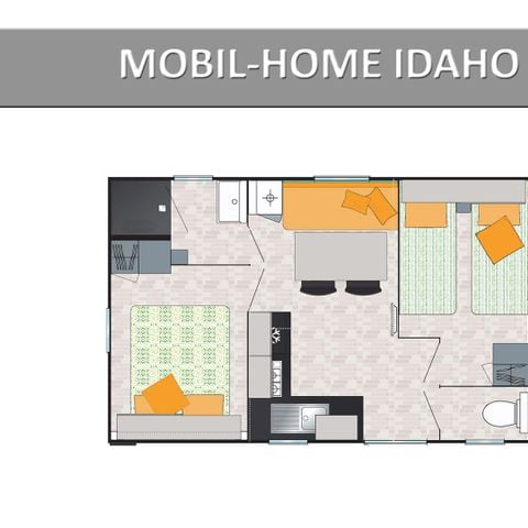 MOBILHOME 4 personnes - IDAHO STANDARD