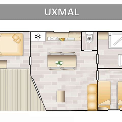 MOBILHOME 4 personnes - UXMAL STANDARD