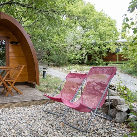 UNIEKE ACCOMMODATIE 2 personen - Le POD: de 100% natuurhut / met ontbijt / 2 personen inbegrepen / privé spa optioneel