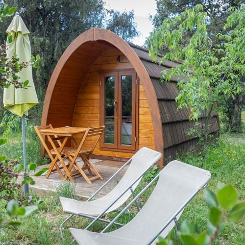 AUßERGEWÖHNLICHE UNTERKUNFT 2 Personen - Le POD : die Hütte 100% Natur / mit Frühstück / 2 pax inbegriffen / Privater Spa optional