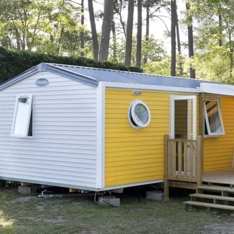 Stacaravan 4 personen - Premium | 2 slaapkamers | 4 pers | Verhoogd terras | Airconditioning | TV