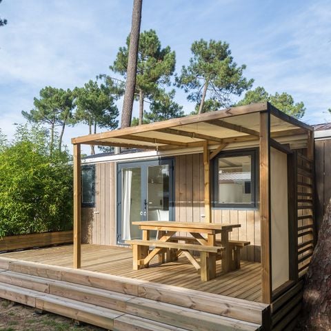 MOBILHOME 6 personnes - Mobil-home | Premium | 3 Ch. | 6 Pers. | Terrasse surélevée | Clim. | TV