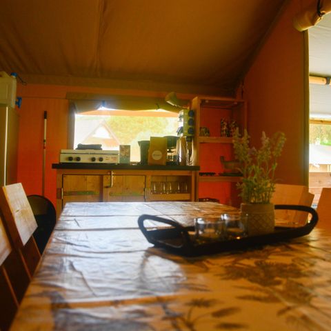 CANVAS AND WOOD TENT 6 people - Safari tent