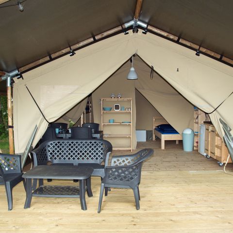 CANVAS AND WOOD TENT 6 people - Safari tent