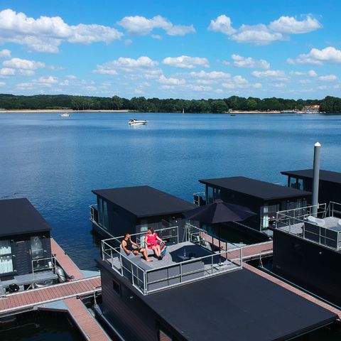 Lodge 6 personen - Lodge Houseboat met dakterras