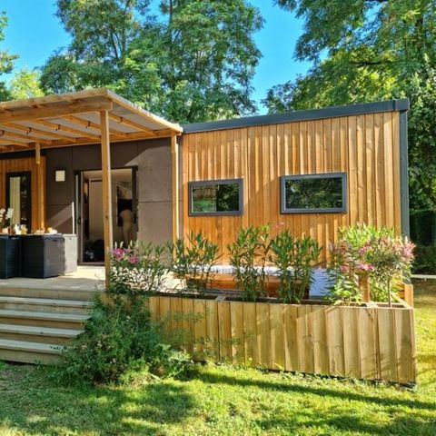 STACARAVAN 8 personen - Cottage Family PREMIUM klimaat 6/8 pers 3 slaapkamers 2 badkamers