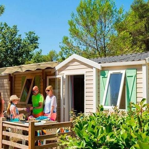 MOBILHOME 6 personnes - Comfort XL | 2 Ch. | 4/6 Pers. | Terrasse surélevée | Clim.