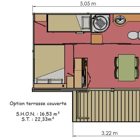 BUNGALOW 4 personnes - Bungalow 4 personnes