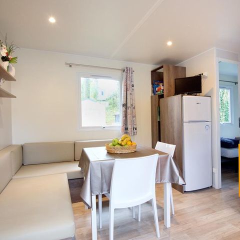 MOBILHOME 6 personas - CONFORT 31m² - 3 habitaciones con terraza cubierta